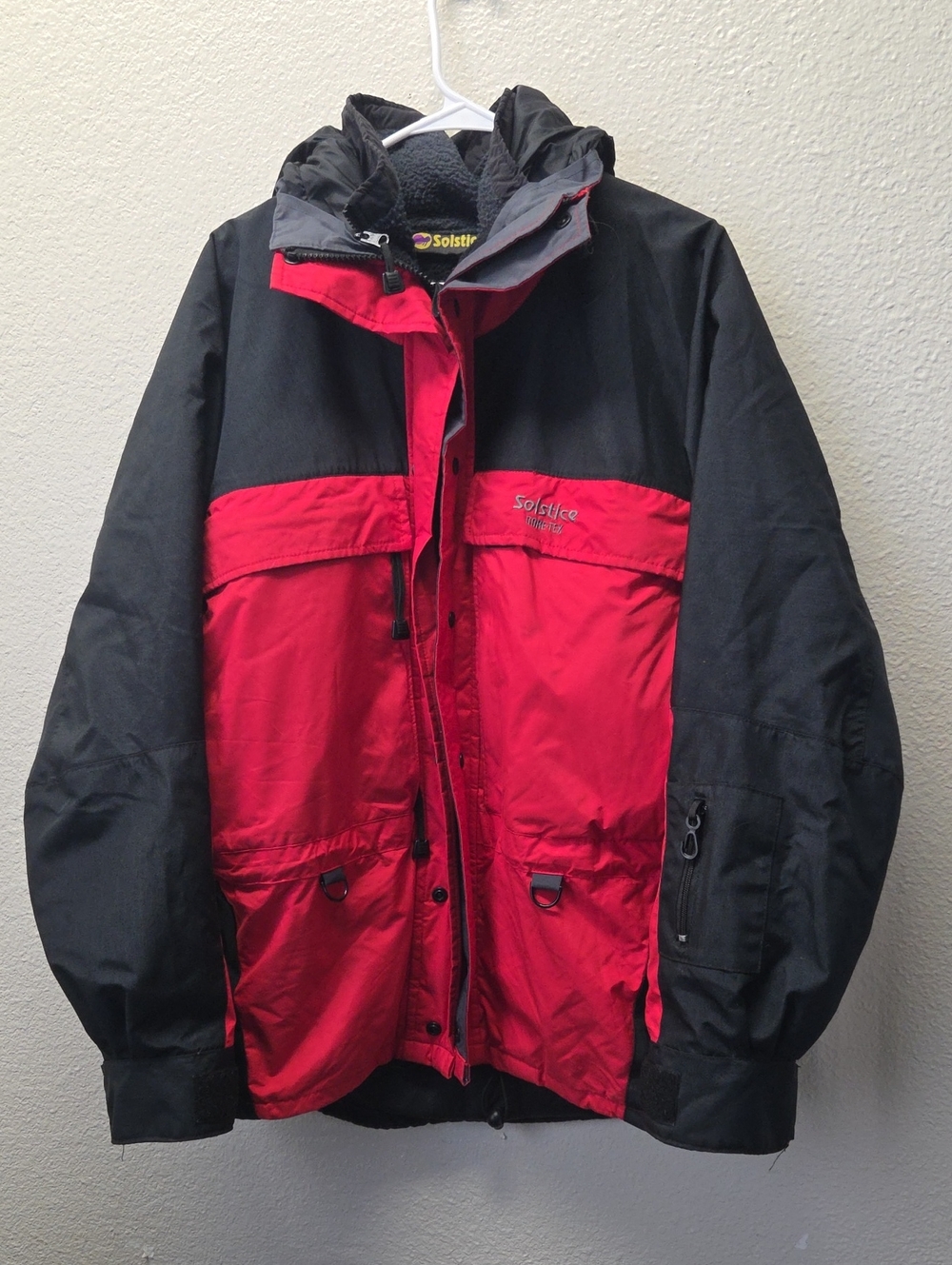 Solstice Men’s Red and Black Ski Jacket with Hood
